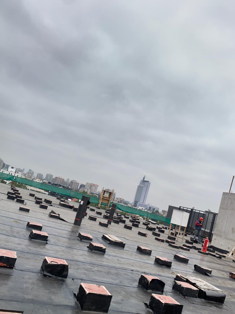 Poliurea proyectada en obra privada